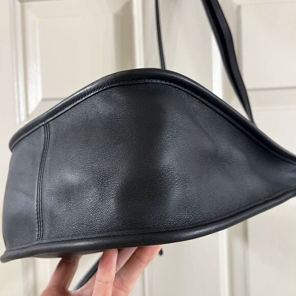 Vintage Coach Janice Legacy Bag 9950 Black Leather Crossbody Shoulder Bag - Picture 8 of 16